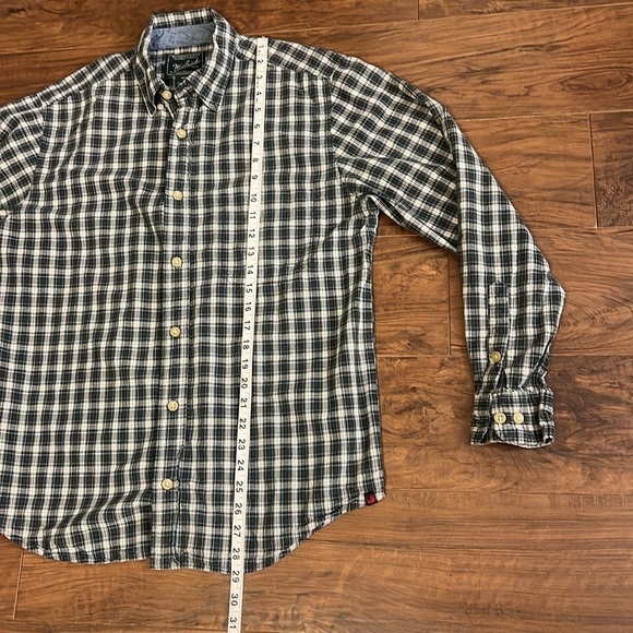 Men’s Cotton Long Sleeve Plaid Woolrich Button Down Shirt, Sz. M. - Picture 8 of 11
